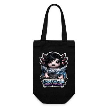 Axolotl lover, Cute Axolotl, Funny - Gift Bag for Bottles - black - Front