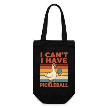 Joueur drôle de pickleball pickleball - Sac à bouteille - noir - Devant