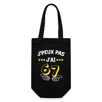 J'peux Pas J'ai 67 Six Seven - Sac à bouteille - noir - Devant