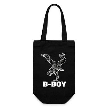 Breakdance B-Boy Street Dance Hip Hop - Gift Bag for Bottles - black - Front