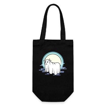 Moon cow at the fog bow - Gift Bag for Bottles - black - Front