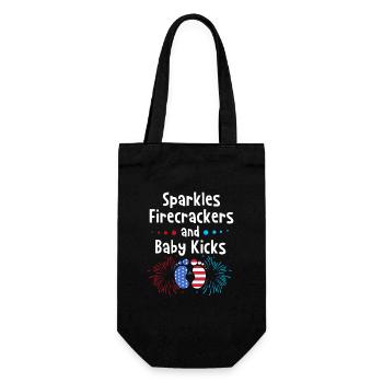 Baby Shower July - Gift Bag for Bottles - black - Front