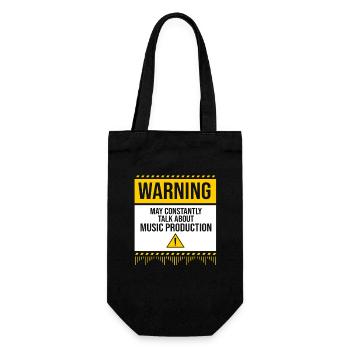 Keyboard DJ Djing Label - Gift Bag for Bottles - black - Front
