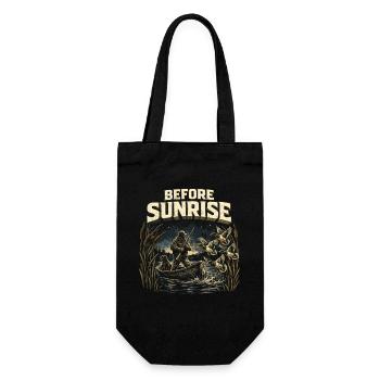 Duck Hunt Before Sunrise - Gift Bag for Bottles - black - Front