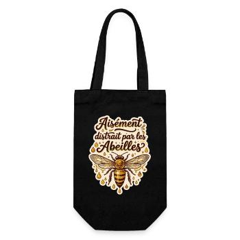 Apiculteur apicultrice abeilles humour apiculture - Sac à bouteille - noir - Devant