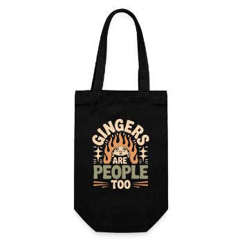 Gingers Are People Too - Gift Bag for Bottles - black - Front