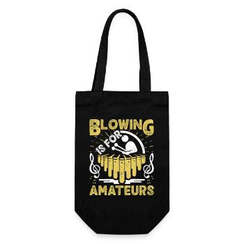 Le soufflage du joueur de marimba est pour les percussions amateurs - Sac à bouteille - noir - Devant
