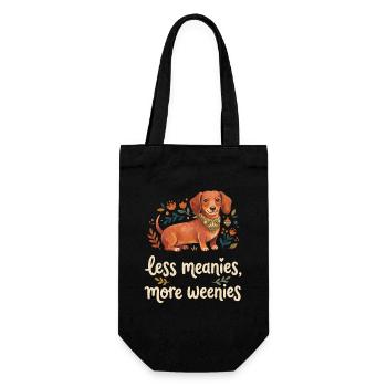 Moins méchant, plus d’amour de weenie. - Sac à bouteille - noir - Devant