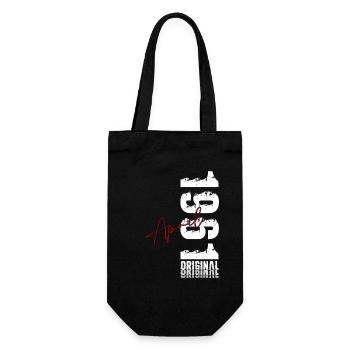 Cadeau du 65e anniversaire Mari Original avril 1961 - Sac à bouteille - noir - Devant