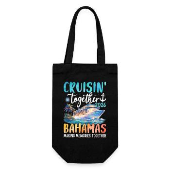 Cruisin Together Bahamas 2026 - Gift Bag for Bottles - black - Front