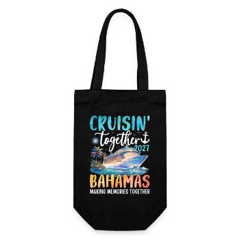 Cruisin Together Bahamas 2027 - Gift Bag for Bottles - black - Front