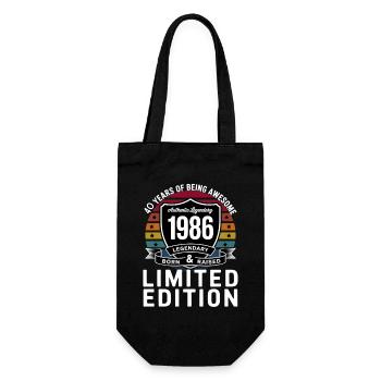 Vintage 1986 40th Birthday Gift Men Women 40 - Sac à bouteille - noir - Devant