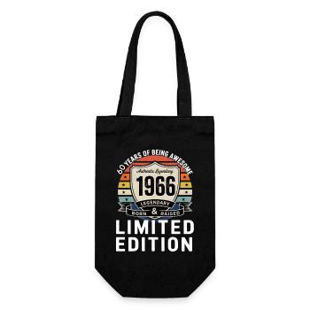 Vintage 1966 60th Birthday Gift Men Women 60 Years - Sac à bouteille - noir - Devant