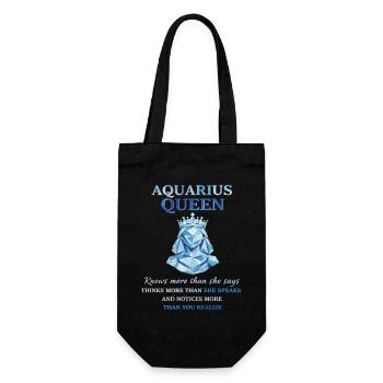 Reine du Verseau Zodiaque Verseau - Sac à bouteille - noir - Devant