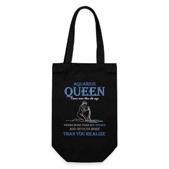 Reine du Verseau Zodiaque Verseau - Sac à bouteille - noir - Devant