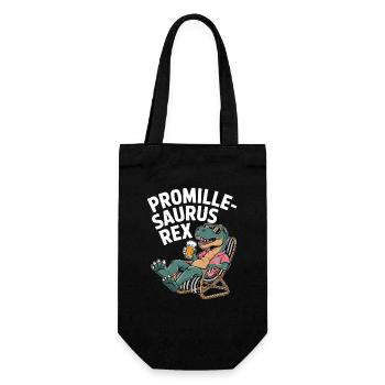 Promille-Saurus Rex Lounge - Gift Bag for Bottles - black - Front
