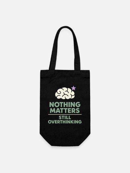 Existenzieller Humor, Nihilismus, Humor, - Geschenkbeutel für Flaschen - Schwarz