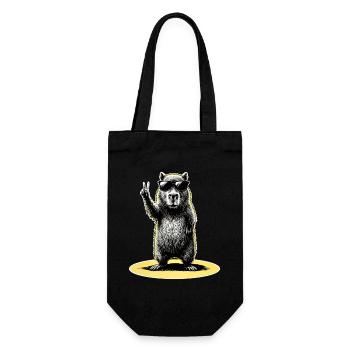 Paix de Capybara - Sac à bouteille - noir - Devant