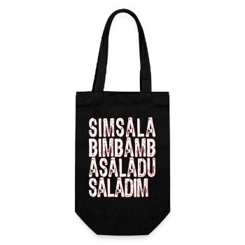 Simsalabimbambasaladusaladim - Gift Bag for Bottles - black - Front