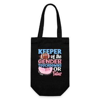 Guardian of gender touchdowns or tutus - Gift Bag for Bottles - black - Front
