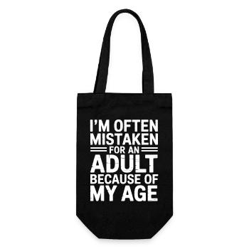 Dire que les jeunes ont l’air vieux Humour Cadeau drôle - Sac à bouteille - noir - Devant