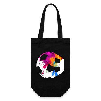 NR. 9 FUßBALLER NUMMER 9 FUßBALL 9. GEBURTSTAG - Geschenkbeutel für Flaschen - Schwarz - Vorne