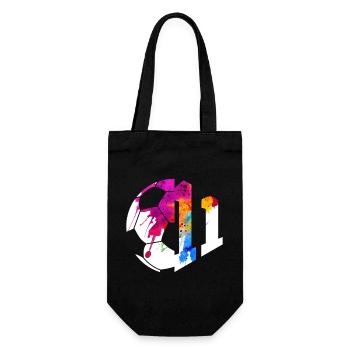 NR. 11 FUßBALLER NUMMER 11 FUßBALL 11. GEBURTSTAG - Geschenkbeutel für Flaschen - Schwarz - Vorne