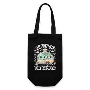 Queen of the Camper Caravan Pastel - Gift Bag for Bottles - black - Front
