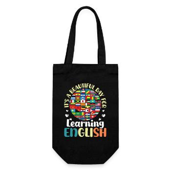 ELL-Lehrer englische Sprache - Geschenkbeutel für Flaschen - Schwarz - Vorne