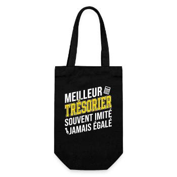 Humour Métier Meilleur Trésorier - Sac à bouteille - noir - Devant