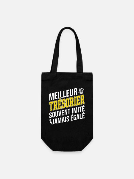 Humour Métier Meilleur Trésorier - Sac à bouteille - noir