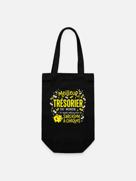 Humour Métier Meilleur Trésorier - Sac à bouteille - noir