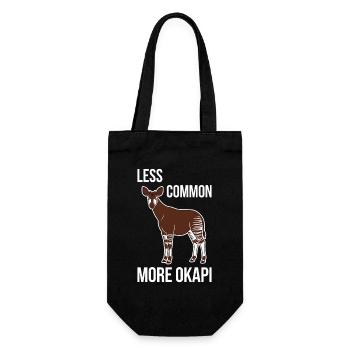 Okapi Lovers Okapi Animal Rare Wildlife Love - Gift Bag for Bottles - black - Front
