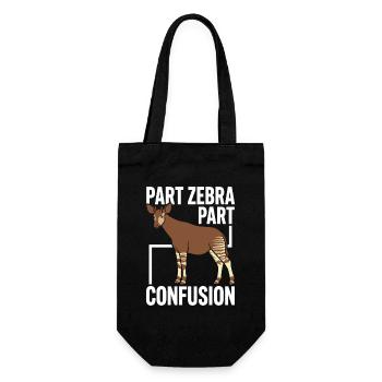 Okapi Lovers Okapi Animal Rare Wildlife Love - Gift Bag for Bottles - black - Front
