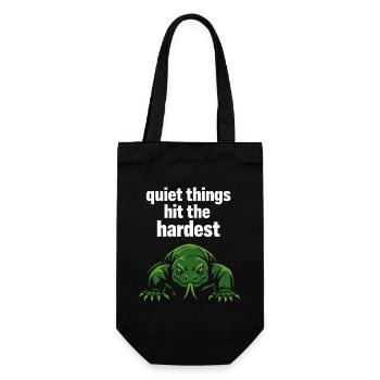 Komodo dragon lover - Gift Bag for Bottles - black - Front