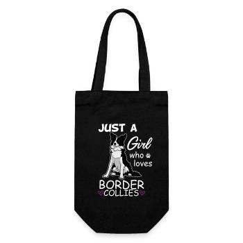 Juste une fille qui adore l’art canin des Border Collies - Sac à bouteille - noir - Devant