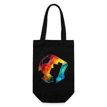 NO. 7 FOOTBALLER NUMBER 7 FOOTBALL 7TH BIRTHDAY - Gift Bag for Bottles - black - Front