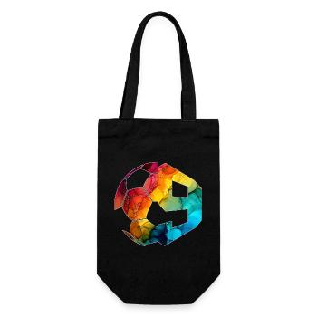 NR. 9 FUßBALLER NUMMER 9 FUßBALL 9. GEBURTSTAG - Geschenkbeutel für Flaschen - Schwarz - Vorne