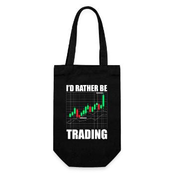 Je préférerais trader en bourse - Sac à bouteille - noir - Devant