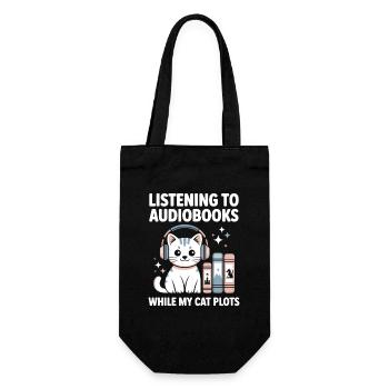 Cadeau de lecture de rat de livre pour fans de livres Cats - Sac à bouteille - noir - Devant