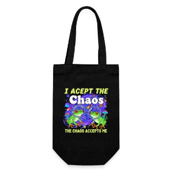 Chaos Frog Acceptance Neon - Gift Bag for Bottles - black - Front