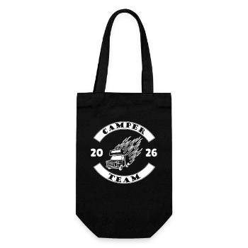 Camper Team 2026 – Camping Crew - Gift Bag for Bottles - black - Front