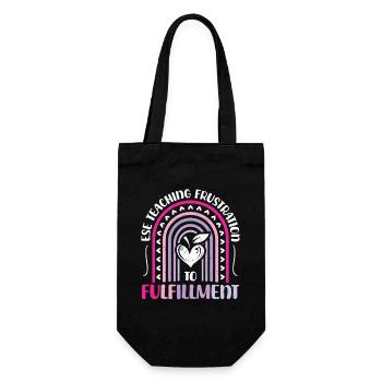 Gifts for ESE Teachers - Gift Bag for Bottles - black - Front