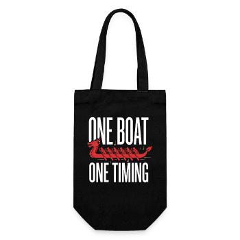 Dragon Boat Club Paddler Team Dragon Boat Gift - Gift Bag for Bottles - black - Front