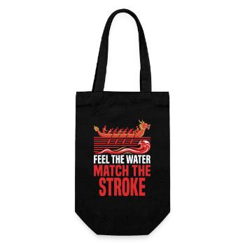 Dragon Boat Club Paddler Team Dragon Boat Gift - Gift Bag for Bottles - black - Front