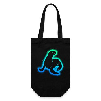Phoque Phoque Enfants Hommes Garçons Phoques - Sac à bouteille - noir - Devant