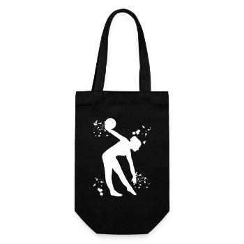 Gymnast with ball rhythmic gymnastics - Gift Bag for Bottles - black - Front