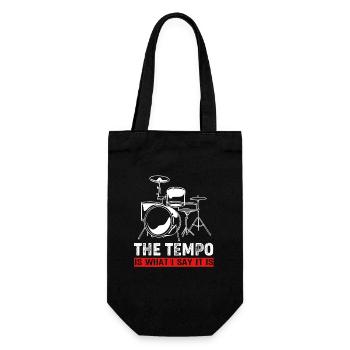 Drummer Drum Drumsticks - Gift Bag for Bottles - black - Front