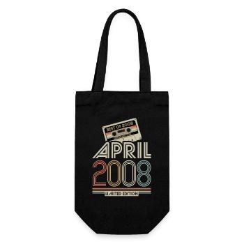 Best of April 2008 Kassette | Limited Edition - Geschenkbeutel für Flaschen - Schwarz - Vorne