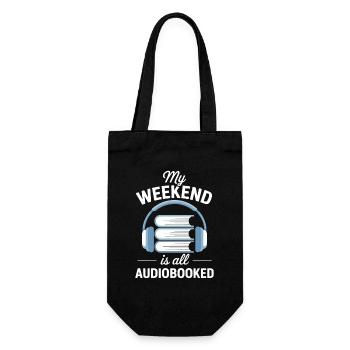 Les amateurs de livres audio : mon week-end est entièrement en livre audio - Sac à bouteille - noir - Devant